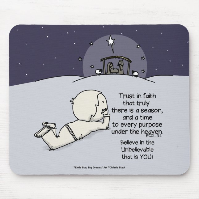 Mousepad Um tempo para cada propósito (Frente)