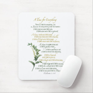 Mousepad Um tempo para tudo - Eclesiastes 3: 1-8