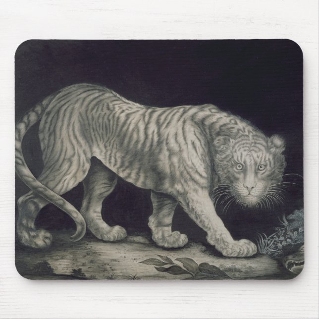 Mousepad Um tigre Prowling (lápis no papel) (Frente)