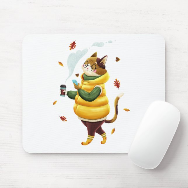 Mousepad Um típico gato moderno (Com mouse)