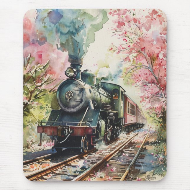 Mousepad Um Trem na Primavera (Frente)
