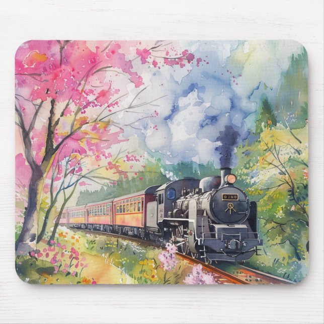 Mousepad Um Trem na Primavera (Frente)