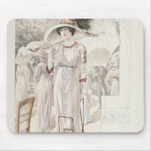 Mousepad Um vestido da cidade, 'dos modos de Paris de Les