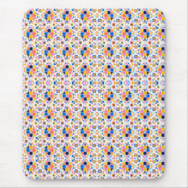 Mousepad Uma base de mouse com um mosaico geométrico colori