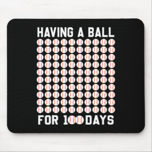 Mousepad Uma Bola Por 100 Dias De Basebol 100 Dias De Gi Es