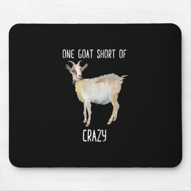 Mousepad Uma Cabra Sem Cabra Louca (Frente)