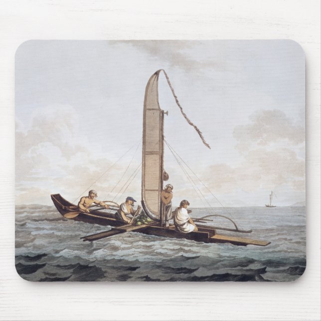 Mousepad Uma canoa da navigação de Otaheite (Frente)