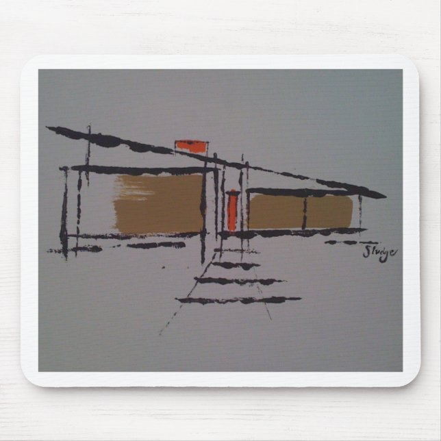Mousepad Uma casa de Eichler em um T #1 (Frente)