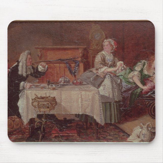 Mousepad Uma cena de "Tartuffe" por Moliere, 1850 (Frente)