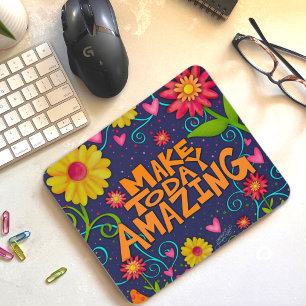 Mousepad Uma citação maravilhosa e alegre