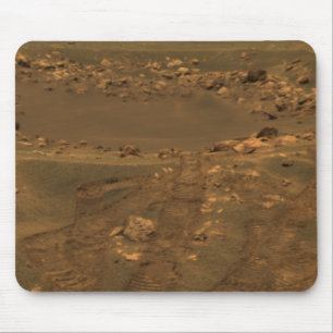 Mousepad Uma cratera do impacto na região meridiana de