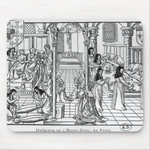 Mousepad Uma divisão no Hotel-Dieu, Paris