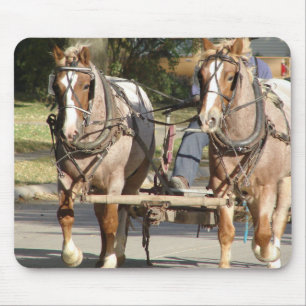 Mousepad Uma equipe combinada dos cavalos