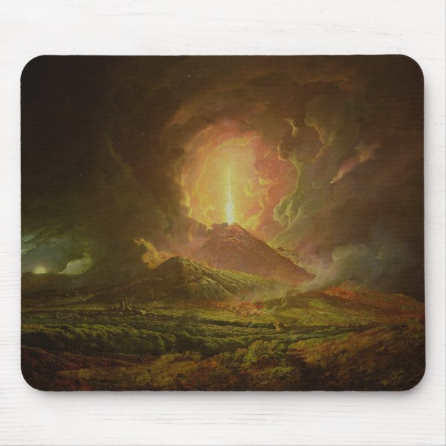 Mousepad Uma erupção do Vesúvio, vista de Portici (Frente)