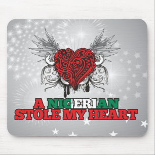 Mousepad Uma estola nigeriana meu coração