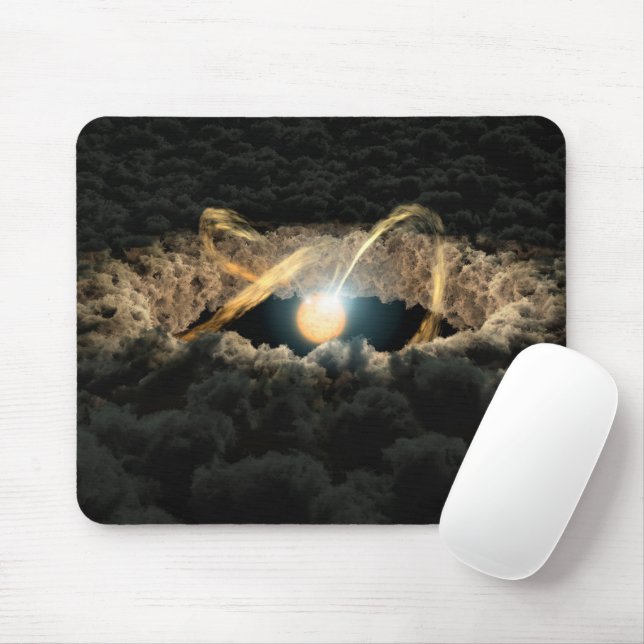 Mousepad Uma Estrela Cercada Por Um Disco Protoplanetário (Com mouse)