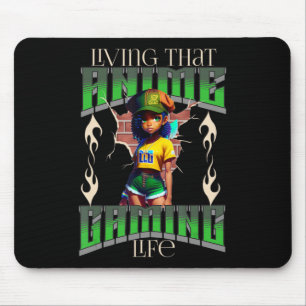 Mousepad Uma Garota que Ama Anime Japonês