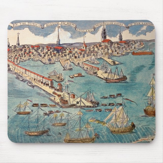 Mousepad Uma ideia da parte da cidade de Boston (Frente)
