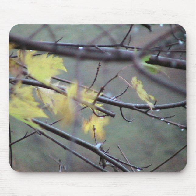 Mousepad Uma manhã chuvosa no outono (queda) com um Bree (Frente)