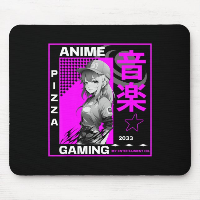 Mousepad Uma Menina Que Ama Os Jogos De Anime (Frente)