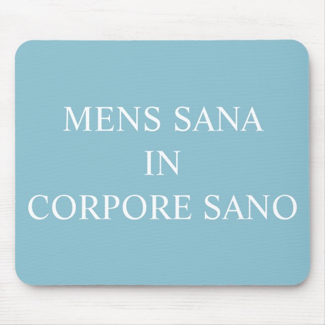 Mousepad Uma Mente Saudável Num Matriz De Mouse Corpo Saudá (Frente)