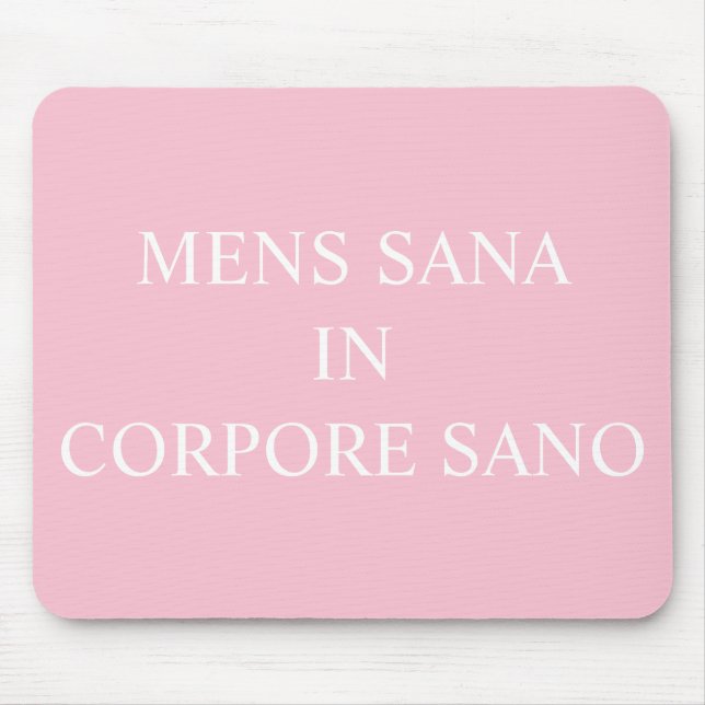 Mousepad Uma Mente Saudável Num Matriz De Rato Saudável - R (Frente)