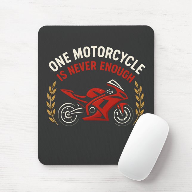 Mousepad Uma Moto Nunca é Suficiente Vício em Moto (Com mouse)
