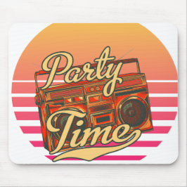 Mousepad Uma música retrô tocando na velha escola