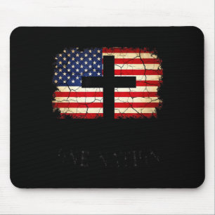Mousepad Uma nação bandeira americana 4 de julho EUA