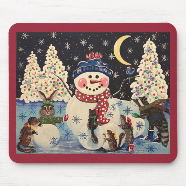 Mousepad "Uma Noite Mágica na Neve" (Frente)