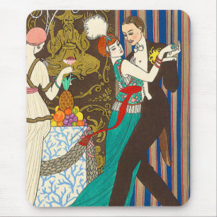 Mousepad Uma noite no tapete do rato decadente do art deco