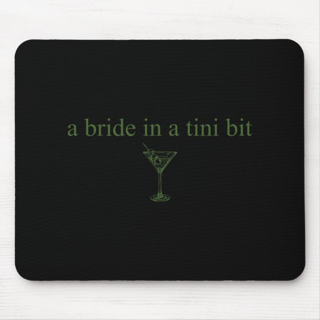 Mousepad Uma Noiva Em Uma Noiva Um Pouco Cauda Martini Solt (Frente)