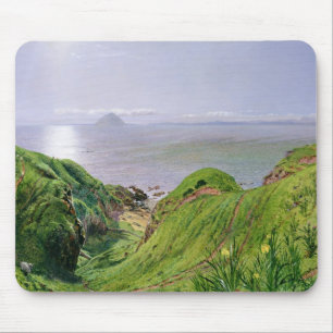 Mousepad Uma opinião Ailsa Craig e a ilha de Arran, 1860