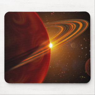 Mousepad Uma órbita gigante do planeta sol-como o Ce da