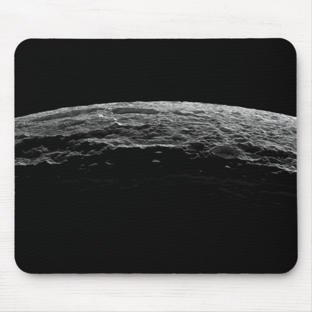 Mousepad Uma paisagem irreal da lua de Saturno (Frente)