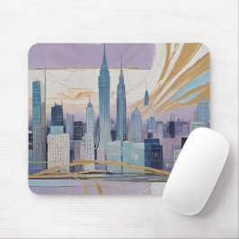 Mousepad Uma Paisagem Urbana Lunar