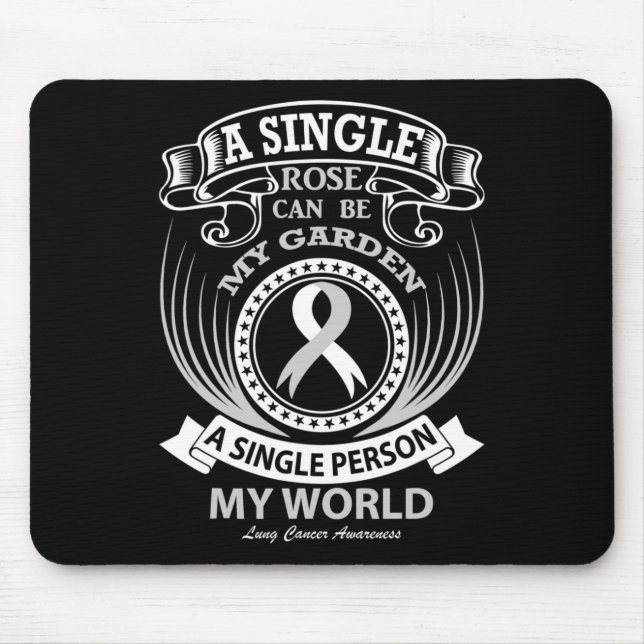 Mousepad Uma Pessoa Solteiro Pode Ser O Meu Cancer Pulmonar (Frente)