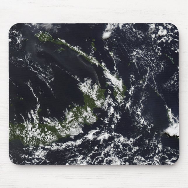Mousepad Uma pluma vulcânica da caldeira de Rabaul (Frente)