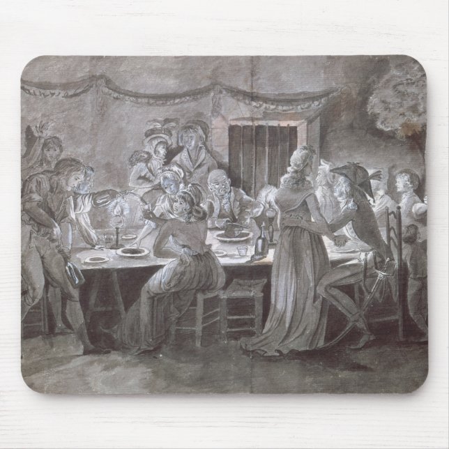 Mousepad Uma refeição do casamento da noite (Frente)