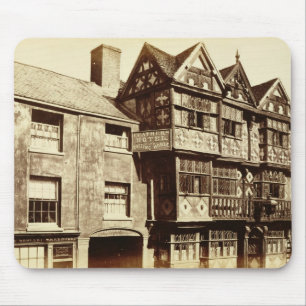 Mousepad Uma rua em Ludlow (foto de b/w)