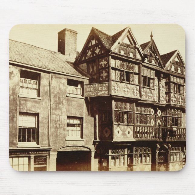 Mousepad Uma rua em Ludlow (foto de b/w) (Frente)