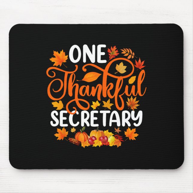 Mousepad Uma Secretária de agradecimento Engraçado Queda de (Frente)