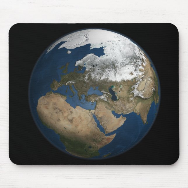 Mousepad Uma visão global sobre a Europa e a Escandinávia (Frente)