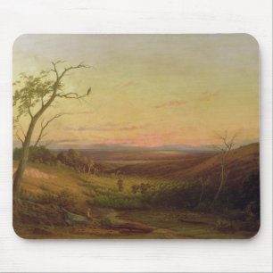 Mousepad Uma vista de Adelaide no por do sol