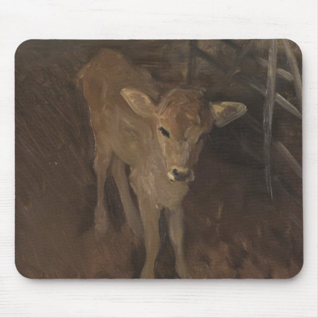 Mousepad Uma vitela do jérsei (Frente)