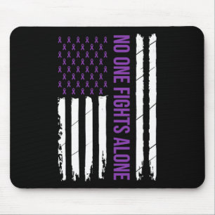 Mousepad Uma Voo Sozinho Faixa Roxa Alzheimerheimer's Consc