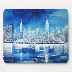 Mousepad UN & inverno de East River do Midtown