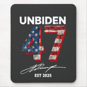 Mousepad Unbiden 47 Trump Est. 2025 4 De Julho