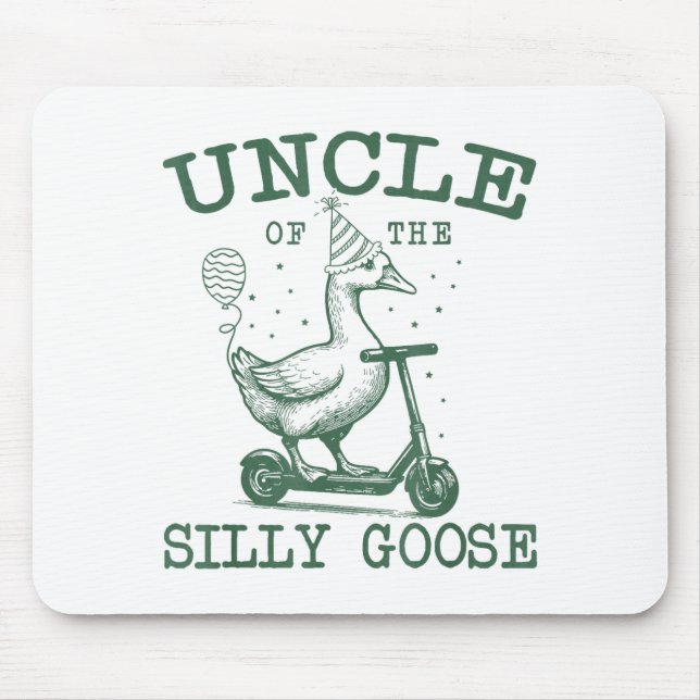 Mousepad Uncle Of The Silly Goose First Birthday Family Mat (Frente)