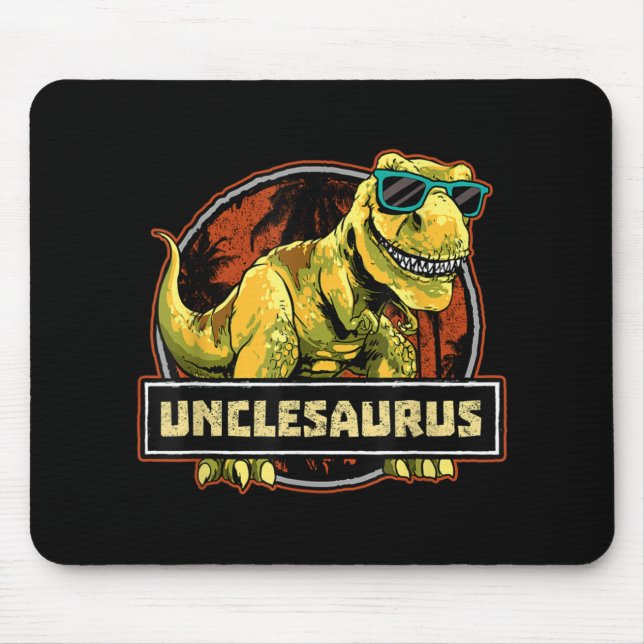 Mousepad Unclesaurus T rex Tio Saurus Dinossaur (Frente)